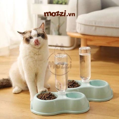  INS Khay thức ăn nước uống cho chó mèo 