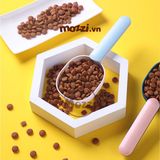  Thìa muổng xúc thức ăn hạt gắn kẹp miệng túi 