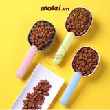  Thìa muổng xúc thức ăn hạt gắn kẹp miệng túi 
