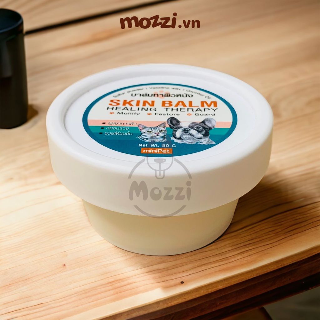 Sáp dưỡng mềm da lành vết thương Skin Balm Hộp 50g cho chó mèo