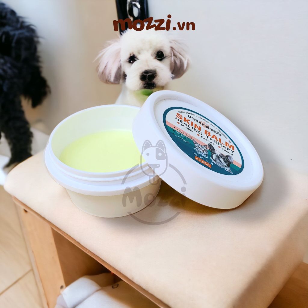 Sáp dưỡng mềm da lành vết thương Skin Balm Hộp 50g cho chó mèo