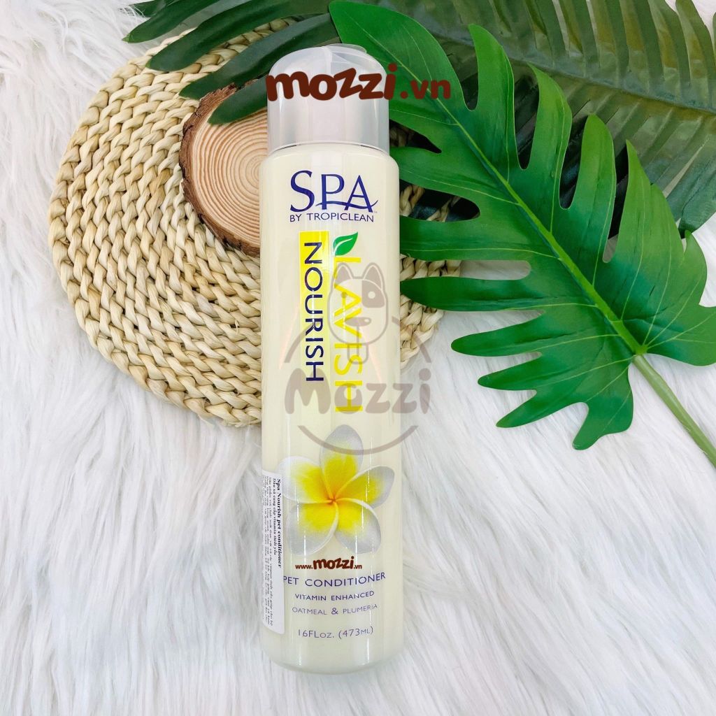 Sữa tắm SPA Tropiclean hương tươi mát cho chó mèo Chai 473ml