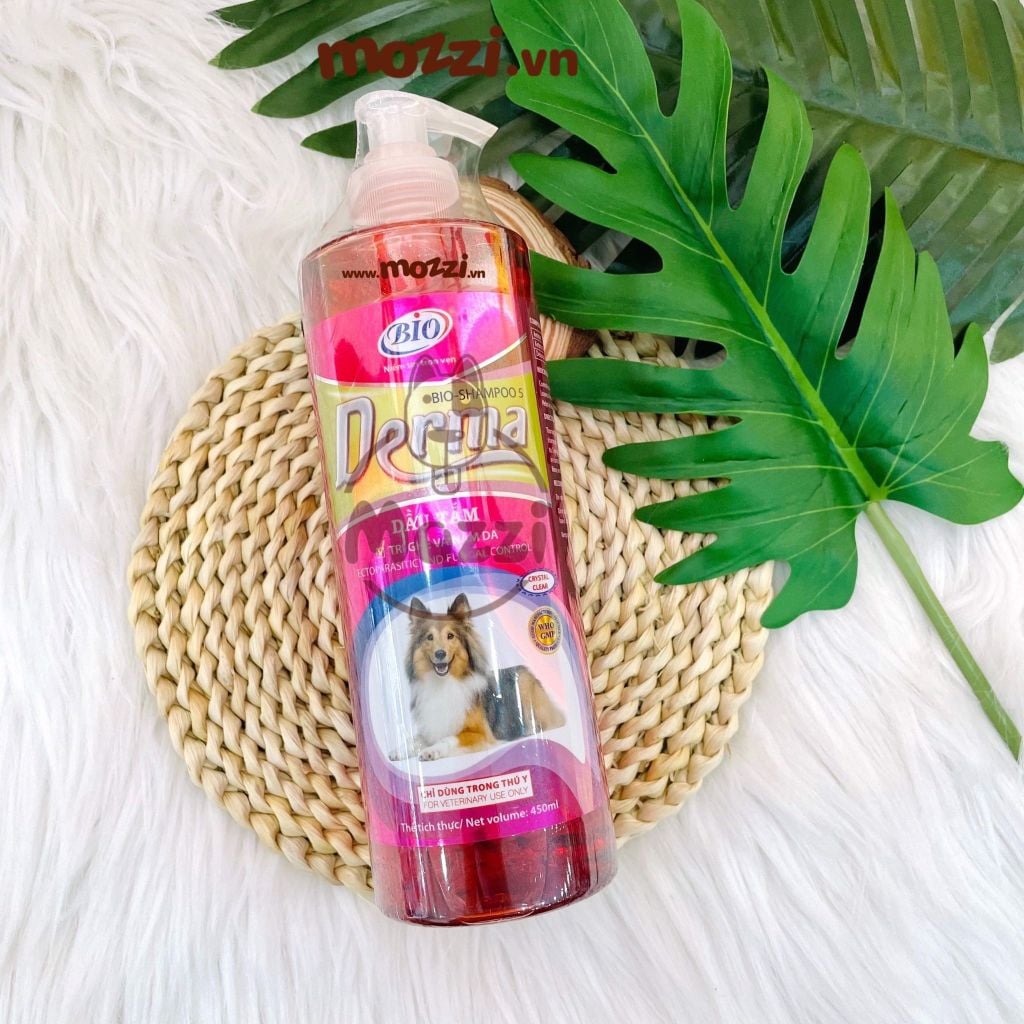 Sữa tắm Bio Derma Care Chăm sóc da ve rận bọ chét ghẻ nấm Chai 450ml exp 5/2026