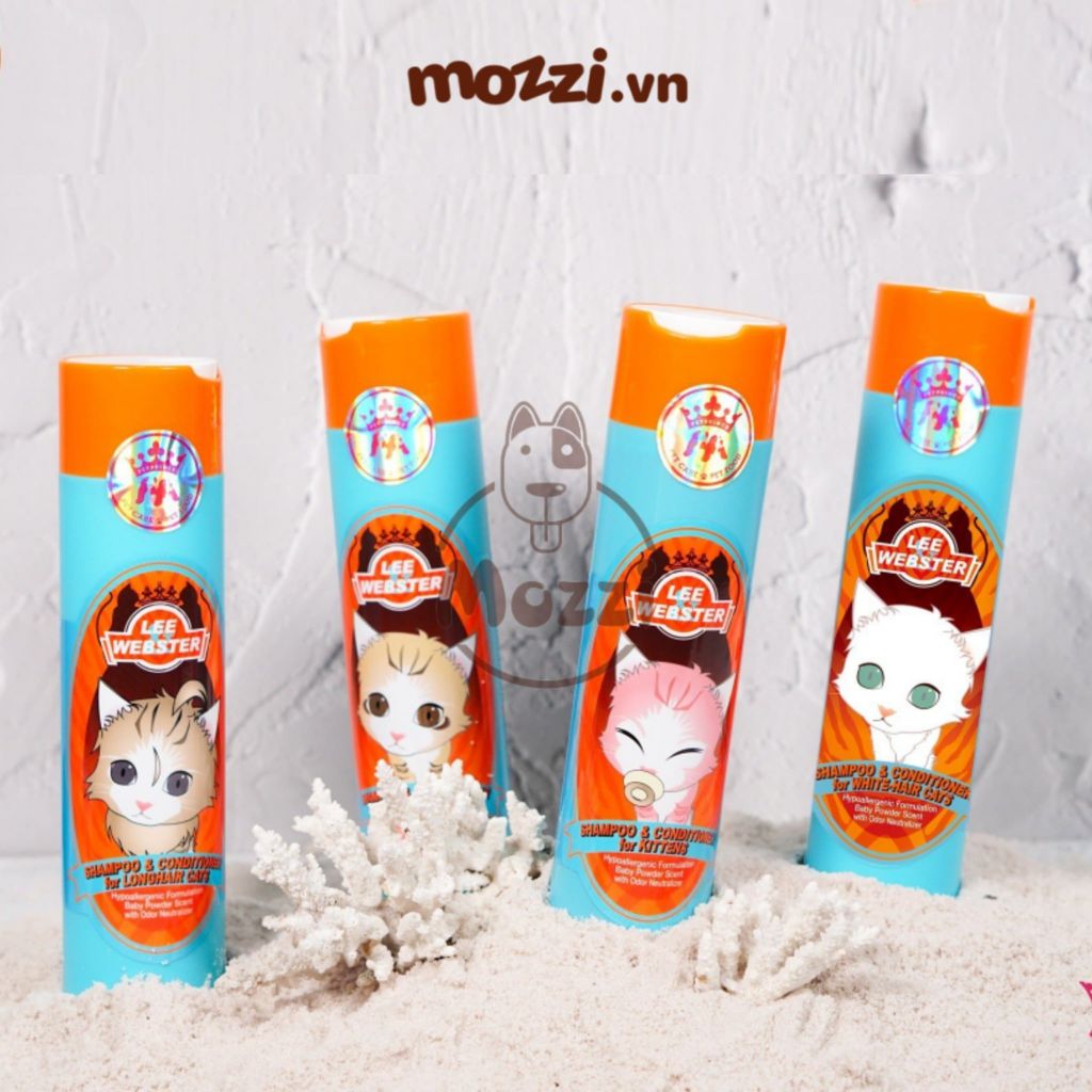 Sữa tắm Lee&Wester Hàn Quốc Tắm xả dành cho mèo Lee Webster Chai 280g