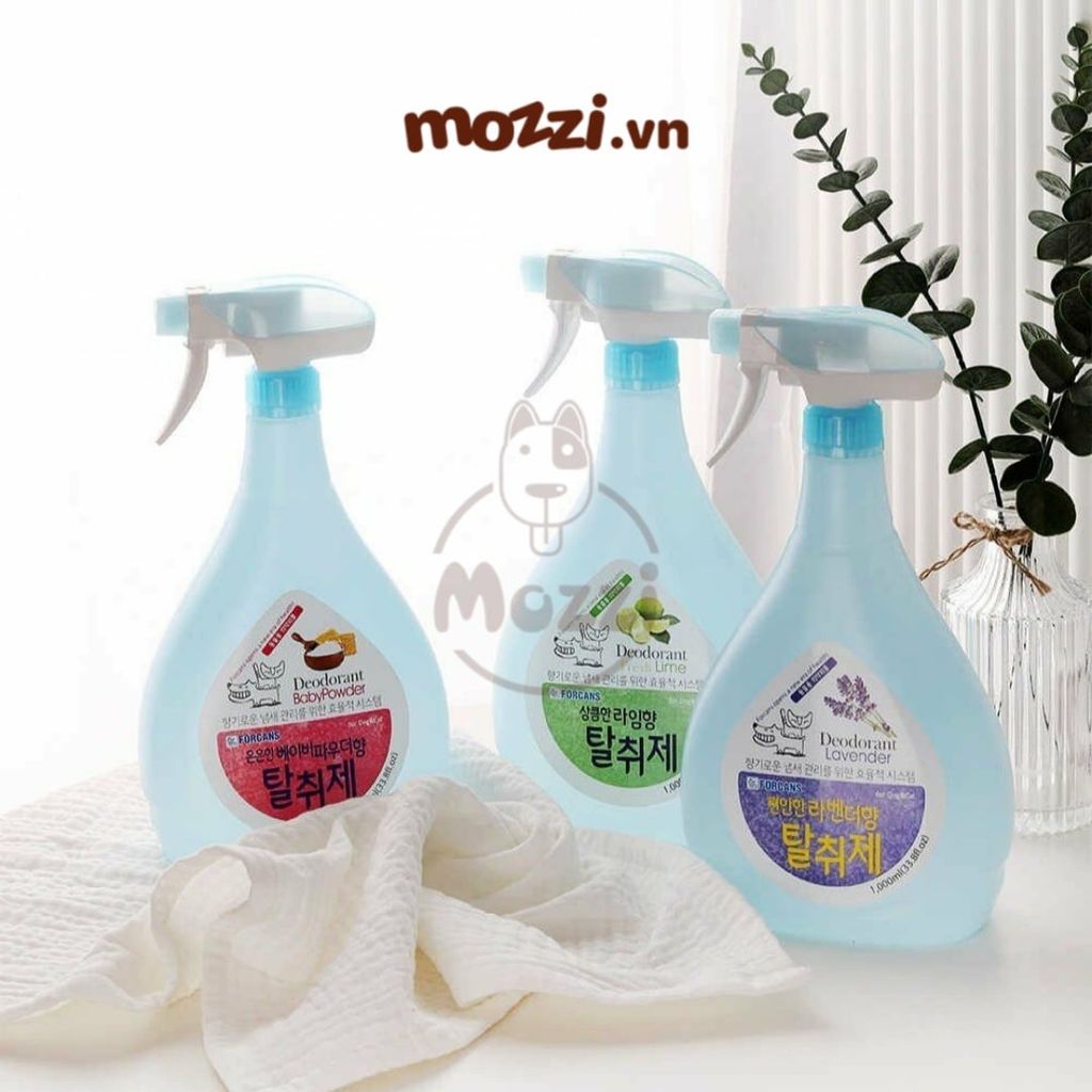 Xịt khử mùi khu vực Forcans Hàn quốc Chai 1L cho chó mèo