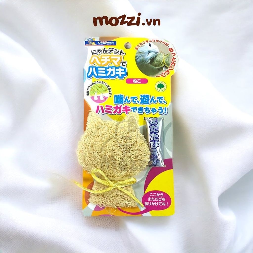 Cattyman Đồ chơi xơ mướp gặm sạch răng cho mèo