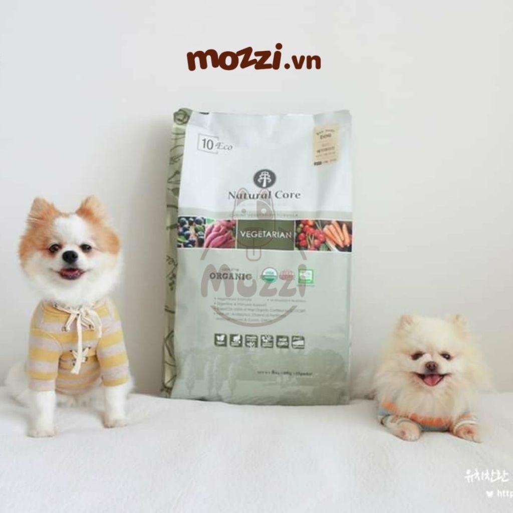 Thức ăn hạt hữu cơ Natural Core Vegetarian hạt chay rau củ cho chó [1kg - 6kg]