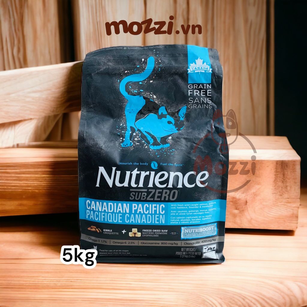 Thức ăn hạt Nutrience Subzero vị gà tây cá biển và rau củ cho chó mèo [0.5kg - 1.8kg - 5kg]