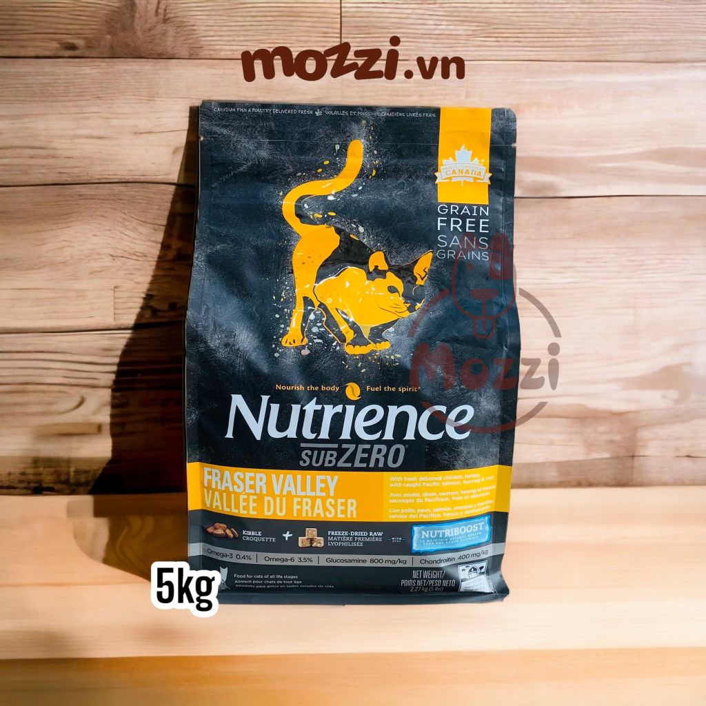 Thức ăn hạt Nutrience Subzero vị gà tây cá biển và rau củ cho chó mèo [0.5kg - 1.8kg - 5kg]
