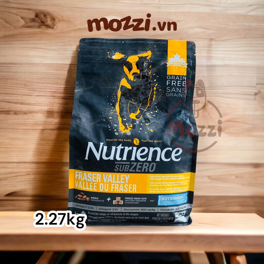 Thức ăn hạt Nutrience Subzero vị gà tây cá biển và rau củ cho chó mèo [0.5kg - 1.8kg - 5kg]