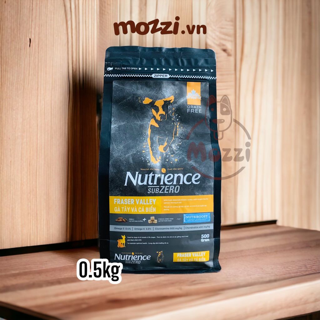 Thức ăn hạt Nutrience Subzero vị gà tây cá biển và rau củ cho chó mèo [0.5kg - 1.8kg - 5kg]
