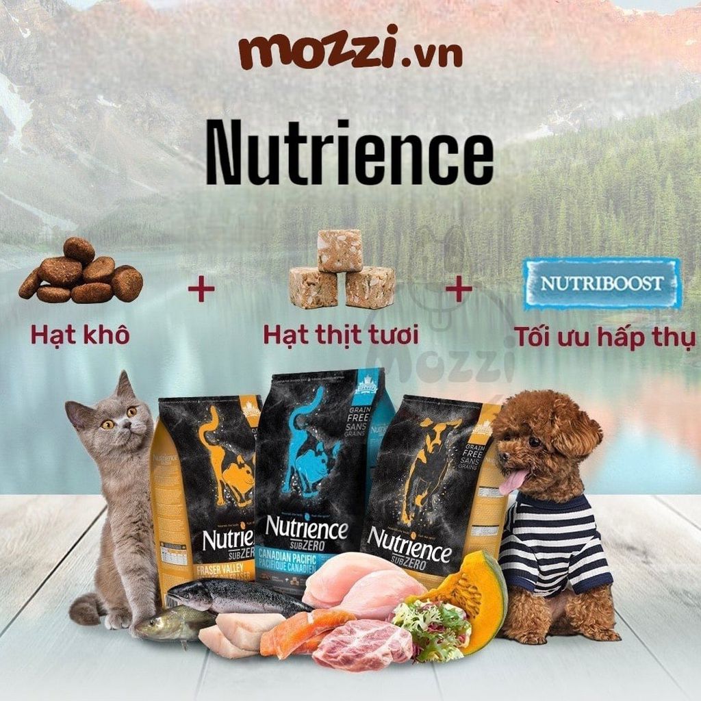 Thức ăn hạt Nutrience Subzero vị gà tây cá biển và rau củ cho chó mèo [0.5kg - 1.8kg - 5kg]