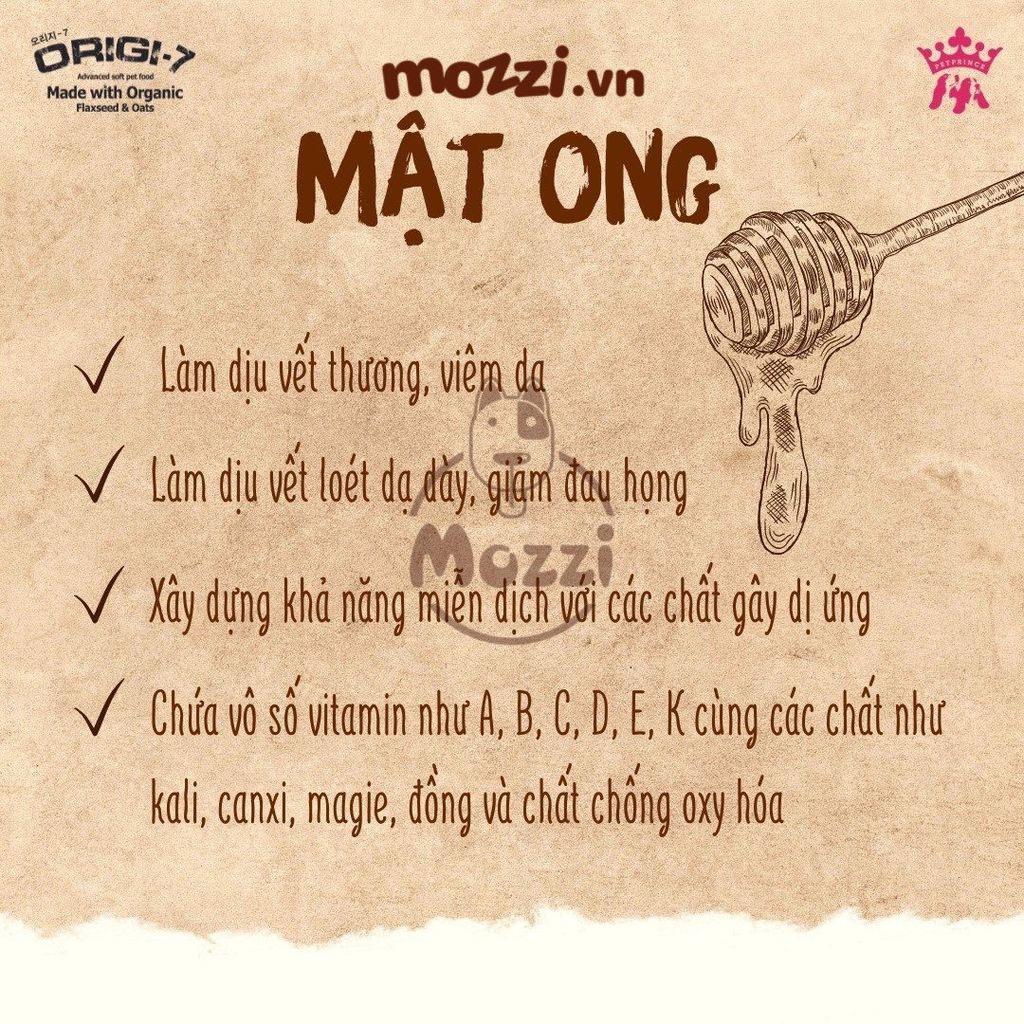 Thức ăn hạt mềm hữu cơ Origi-7 cho chó [200g - 1.2kg - 2kg - 6kg]