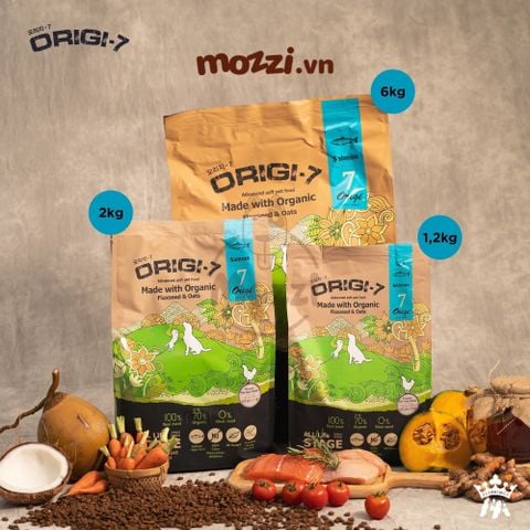 Thức ăn hạt mềm hữu cơ Origi-7 cho chó [200g - 1.2kg - 2kg - 6kg] 