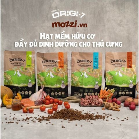  Thức ăn hạt mềm hữu cơ Origi-7 cho chó [200g - 1.2kg - 2kg - 6kg] 