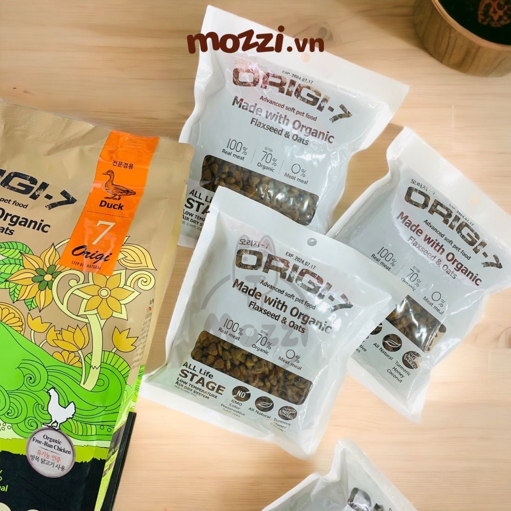 Thức ăn hạt mềm hữu cơ Origi-7 cho chó [200g - 1.2kg - 2kg - 6kg]