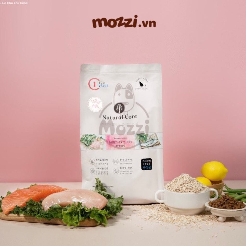 Thức ăn hạt hữu cơ Natural Core ECO C1 đa đạm cho mèo [500g - 800g - 5kg]