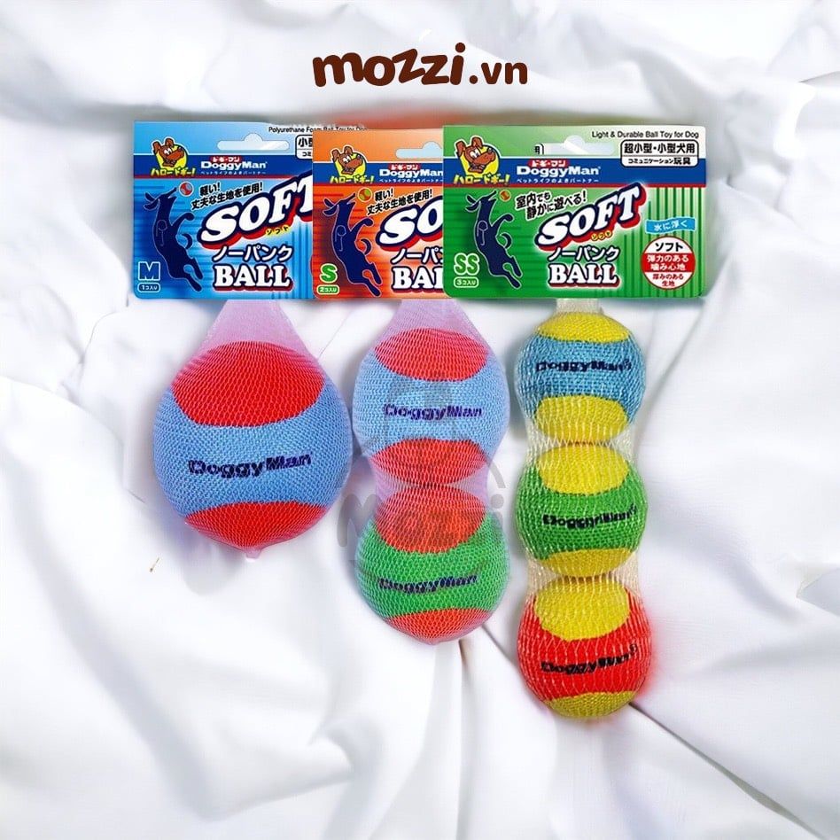 Đồ chơi Banh Bóng Tennis và Xương mềm đặc ruột cho chó