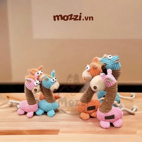  Đồ chơi âm thanh ngựa bông cho chó mèo 