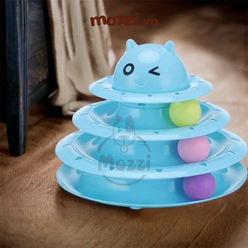 Hipipet Đồ chơi bóng mèo cào 3 tầng