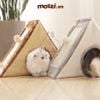 Nhà mèo cào móng tam giác gấp gọn cho mèo