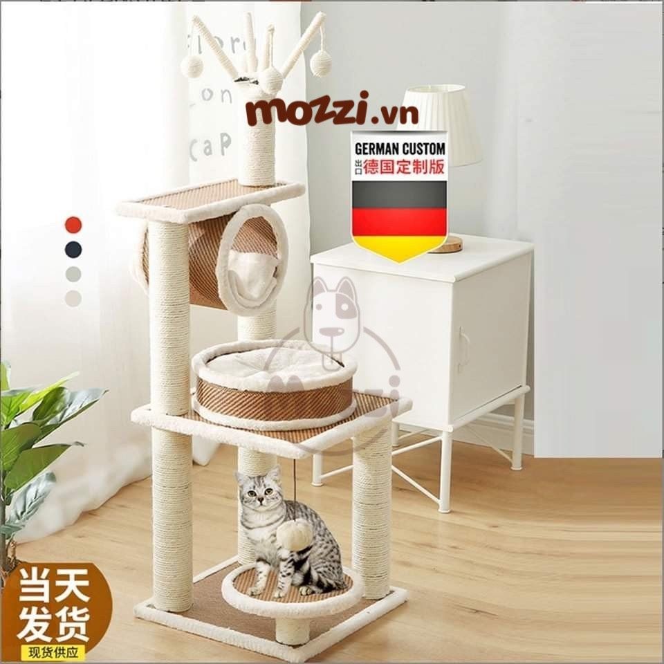 Cat Tree Trụ mèo cào móng ổ nằm tròn 3 tầng