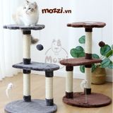  Cat Tree Trụ mèo cào móng 2 tầng hình bàn chân 