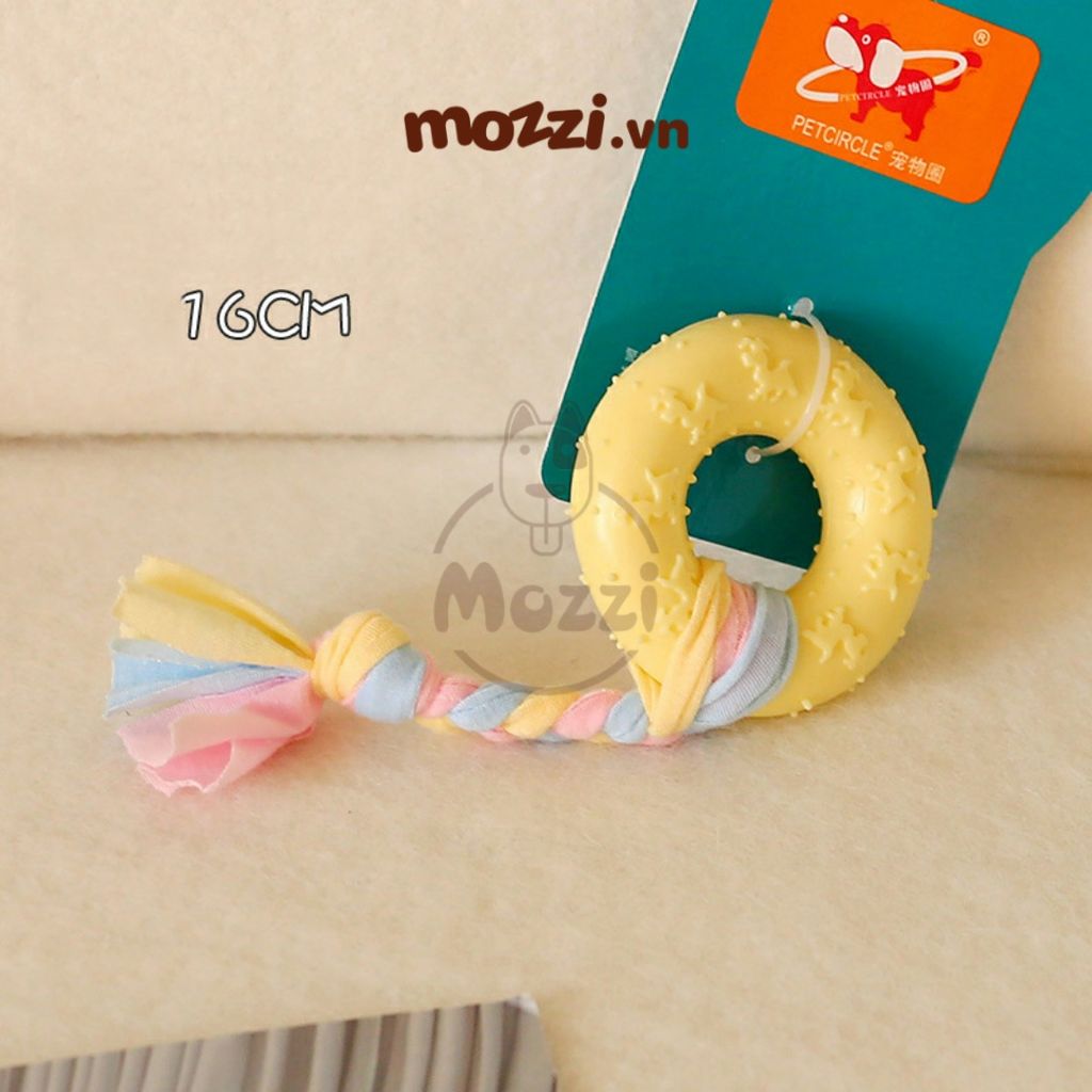 Đồ chơi Vòng cao su dây thừng gặm sạch răng cho chó