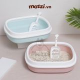  Khay cát vệ sinh cho mèo hình bầu dục 46x38cm 
