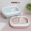 Khay cát vệ sinh cho mèo hình bầu dục 46x38cm