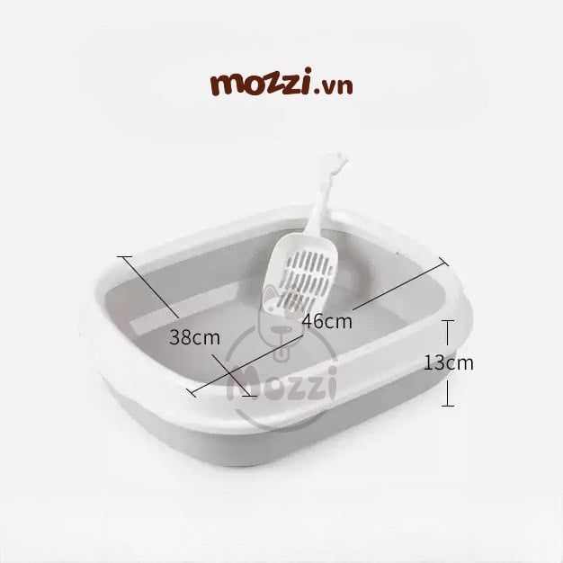Khay cát vệ sinh cho mèo hình bầu dục 46x38cm