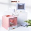 Khay cát vệ sinh cho mèo Nhà khép kín lớn hình tai mèo dễ thương