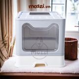  Khay cát vệ sinh cho mèo Nhà khép kín lớn hình tai mèo dễ thương 