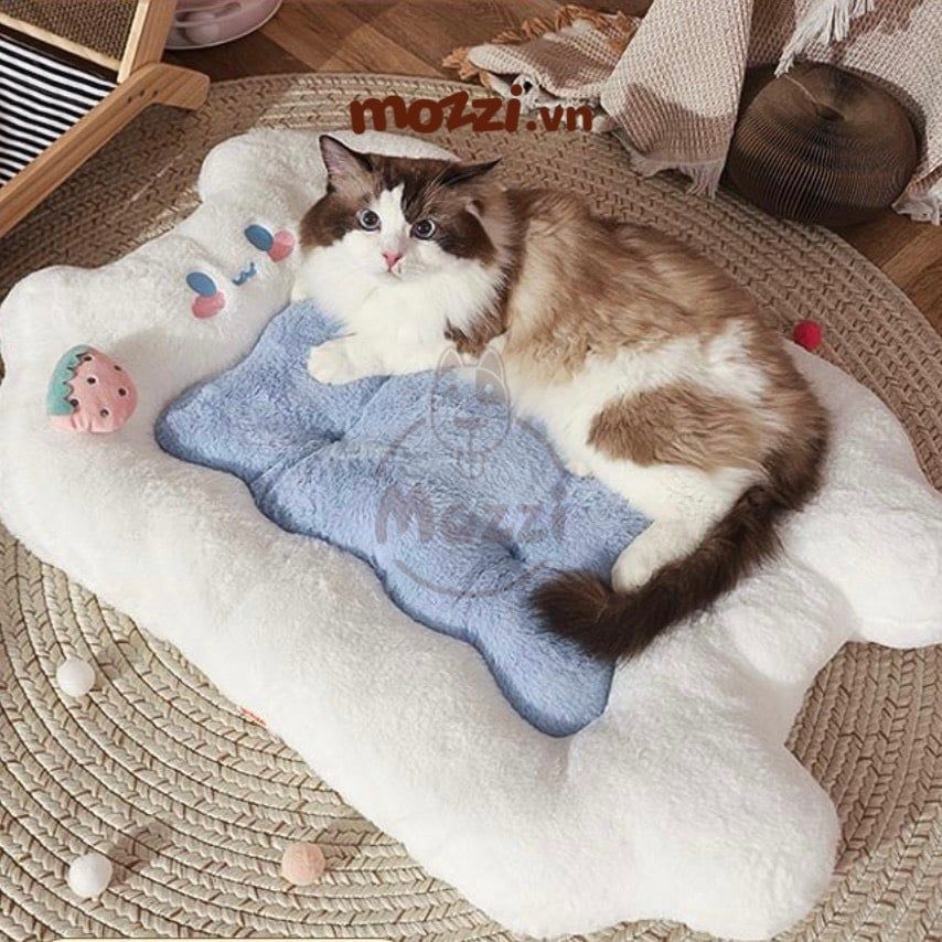 Nệm Thảm cho chó mèo Hoopet bông nhung siêu mềm mịn