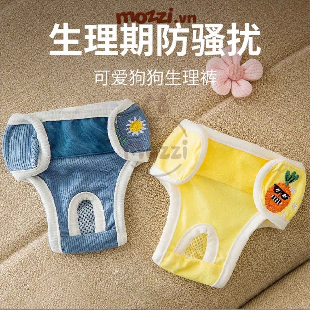 Tã bỉm quần vải dán Hipidog cho chó Cái