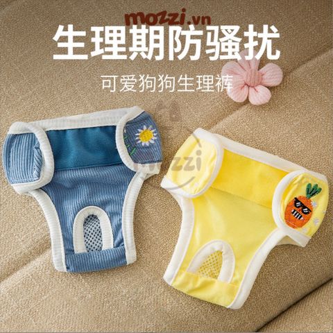  Tã bỉm quần vải dán Hipidog cho chó Cái 