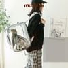 Balo Túi đựng chó mèo Phi hành gia vuông trong suốt lớn 34x30x40cm - Ba lô