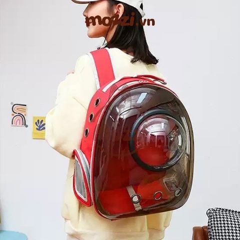  Balo Túi đựng chó mèo Phi hành gia trong suốt có nắp kính 32x41cm - Ba lô 