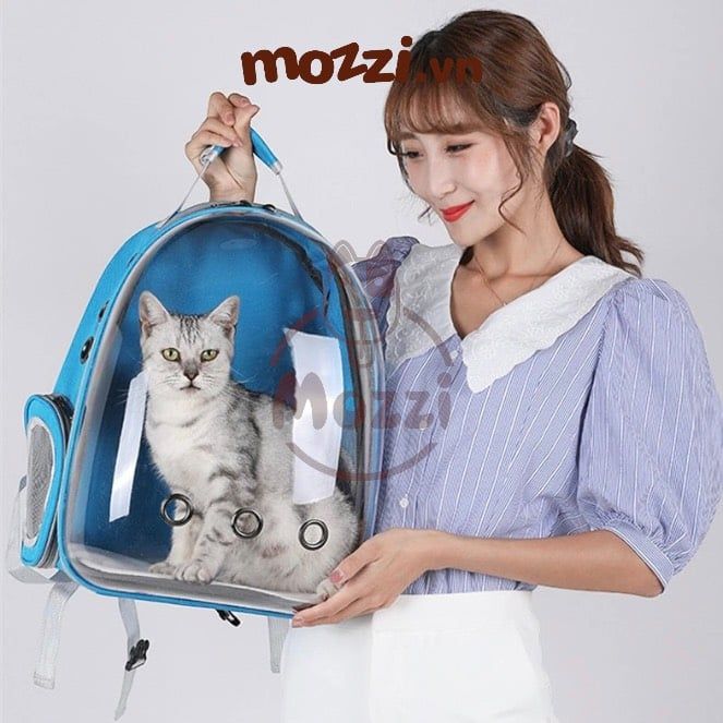 Balo Túi đựng chó mèo Phi hành gia trong suốt 33x25x41cm - Ba lô