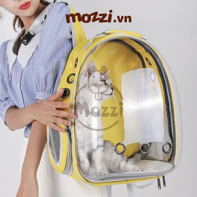 Balo Túi đựng chó mèo Phi hành gia trong suốt 33x25x41cm - Ba lô
