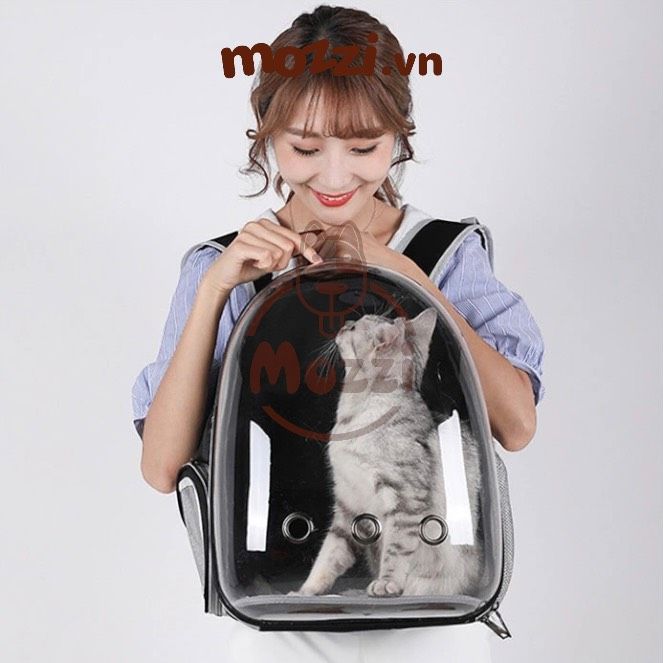 Balo Túi đựng chó mèo Phi hành gia trong suốt 33x25x41cm - Ba lô