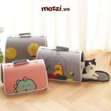  Balo Túi đựng chó mèo Họa tiết thú hoạt hình 