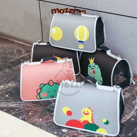  Balo Túi đựng chó mèo Họa tiết thú hoạt hình 