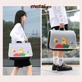  Balo Túi đựng chó mèo Họa tiết thú hoạt hình 