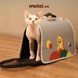  Balo Túi đựng chó mèo Họa tiết thú hoạt hình 