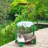 Vali kéo đựng chó mèo trong suốt lớn hình chữ nhật 45x33x46cm