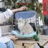 Vali kéo đựng chó mèo trong suốt lớn hình chữ nhật 45x33x46cm