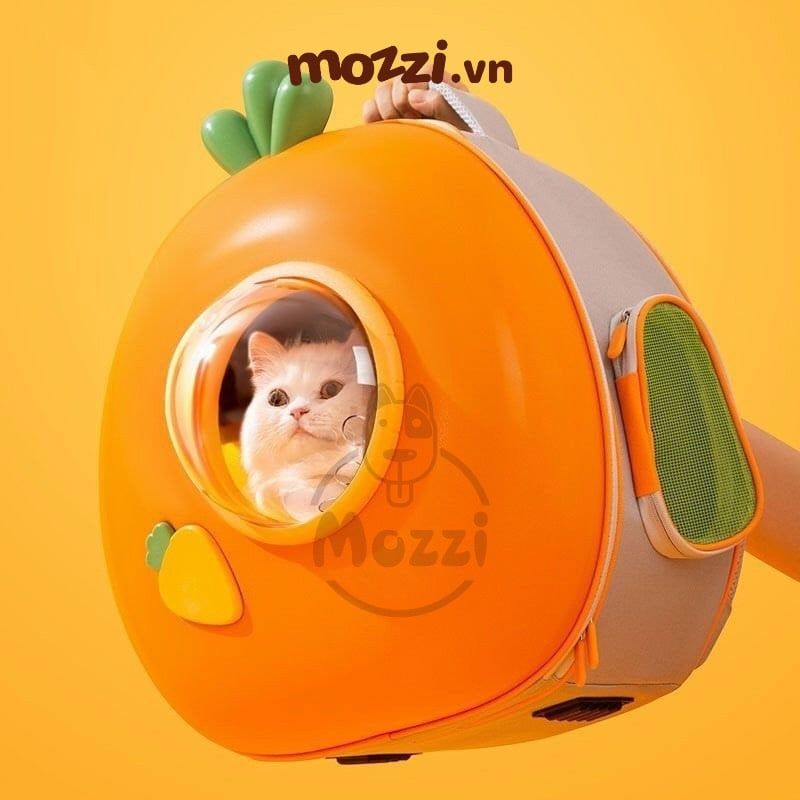 Ba lô Phi hành gia Củ cà rốt cho chó mèo