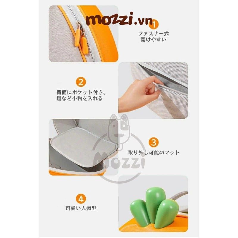 Ba lô Phi hành gia Củ cà rốt cho chó mèo