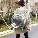  Vali kéo hình bàn chân trong suốt 43x26x40cm cho chó mèo 
